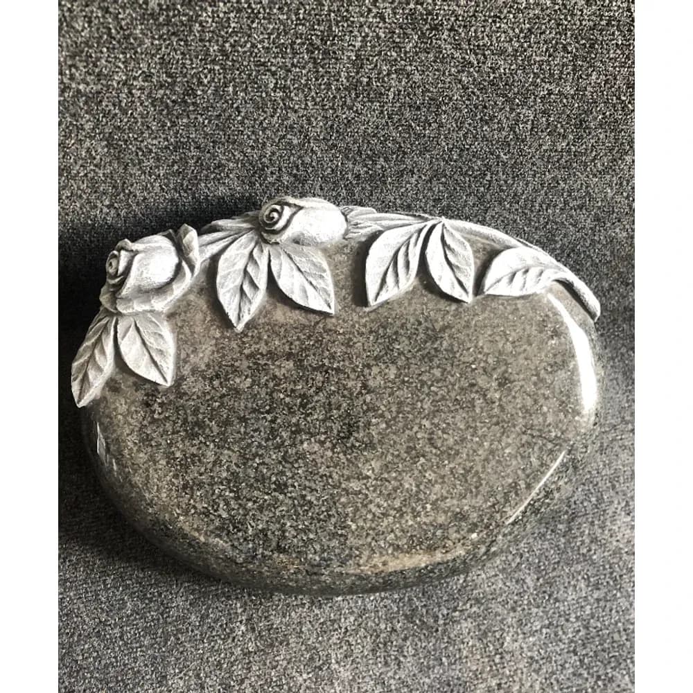 Tablet Memorial With Carved Roses memorial